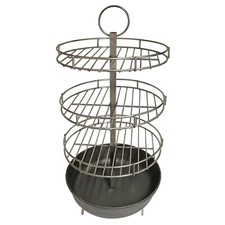 3-Stufiger Grillrost Ø27 cm + Gusseisenpfanne | Tandoor Grill Zubehör Edelstahl
