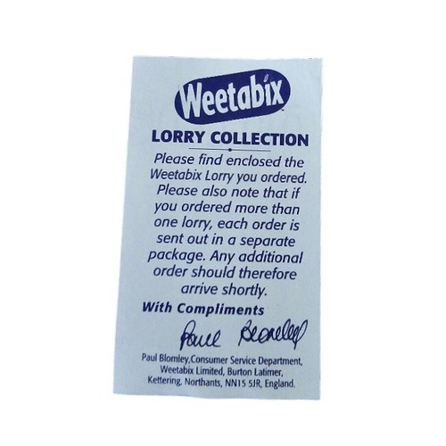 Weetabix Lorry Collection - Leyland Truck - Corgi Collectable - Picture 3 of 3