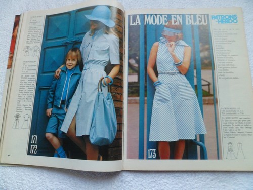 ECHO DE LA MODE N°17 26/04/1974 Couture Tricot Jane Birkin Françoise Giroud - Picture 6 of 9