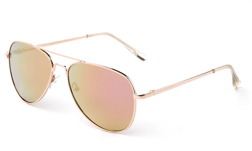 Boys Girls Aviator Sunglasses Stainless Steel Kids Spring Hinge Colorful Lens - Picture 7 of 9