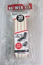 Wellington Re-Web Kit Lawn Chair Webbing 39ft red white Sealed NOS