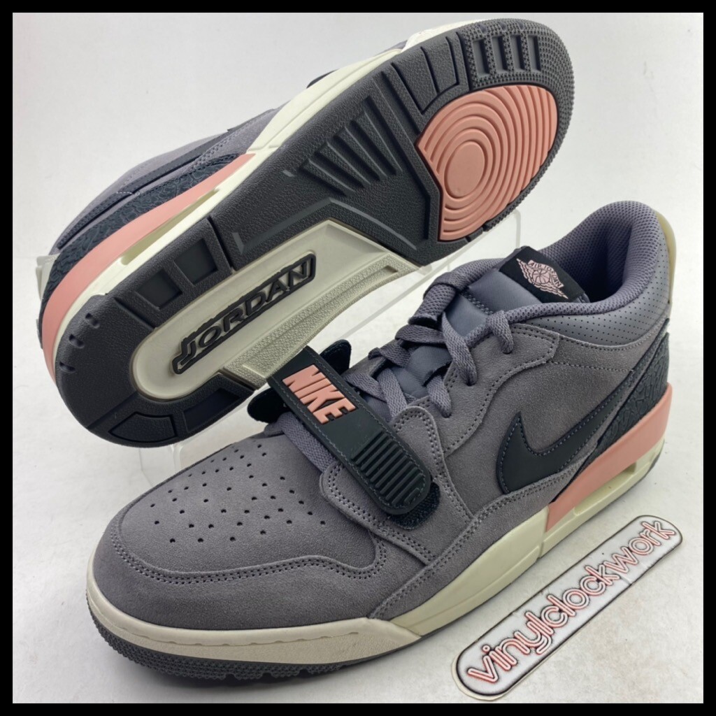 Nike Air Jordan Legacy 312 Low Mens 12 Grey Gunsmoke Coral Nike Air Jordan Legacy 312 Low Mens 12 Grey Gunsmoke Coral