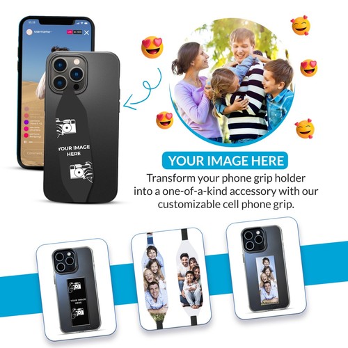 Universal Phone Grip Straps for Secure Handling | Reversible - 第 33/81 張圖片