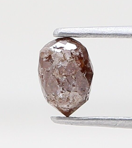 NATURALNY DIAMENT 0,68 TCW BRĄZOWY KOLOR BRIOLETTE DIAMENT W KRATKĘ NA PREZENT RANDKOWY - Zdjęcie 4 z 12