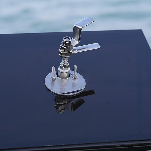 2" Marine Boat Van Cam Latch Stainless Steel Hatch Cam Latch Pull w/ Back Plate - Foto 4 di 11