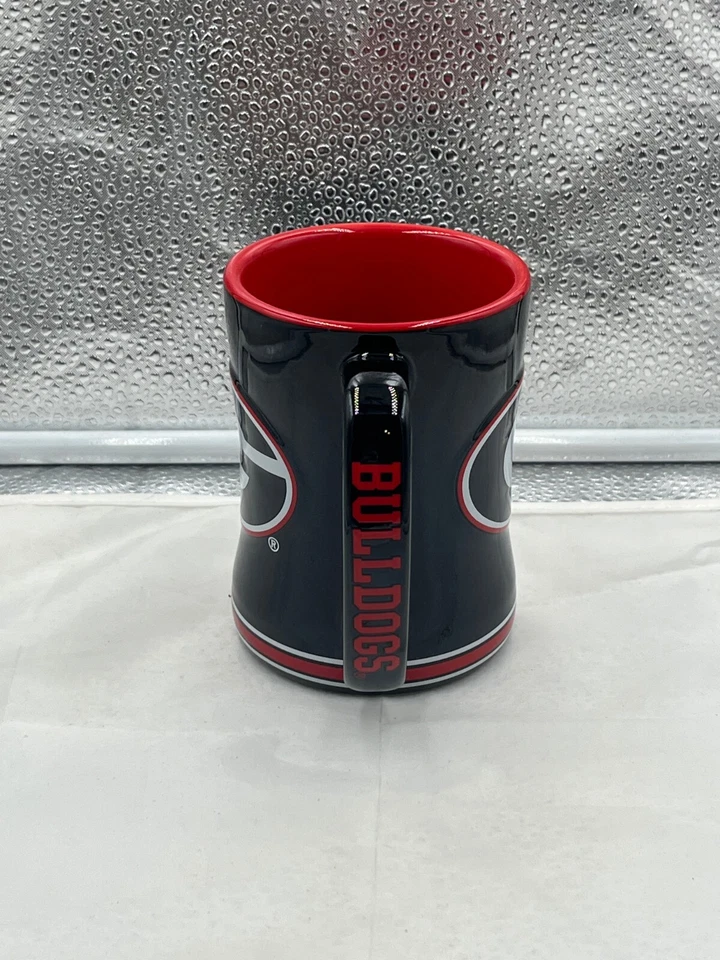 Georgia Bulldogs NCAA Black 14oz Coffee Mug Cup Logo Brands New - Image 2 of 2