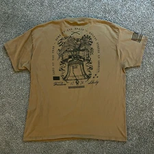 Howitzer American Patriot MFG Mens 2XL Liberty Bell 1776 Copper Brown SS T-Shirt