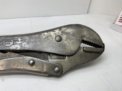 Petersen Dewitt Vise Grip 10R Locking Pliers - Straight Jaw, 9”, USA 🇺🇸 Orange - Picture 7 of 11