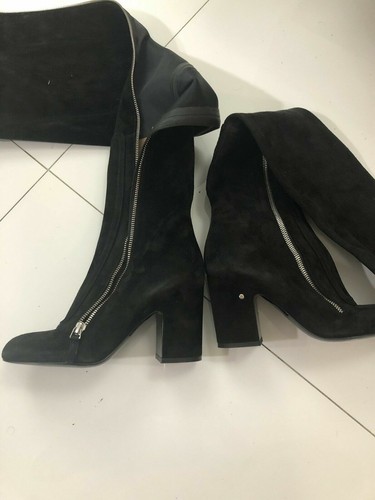 Laurence Dacade Women Boots Black Suede Size US 7 - Picture 4 of 4