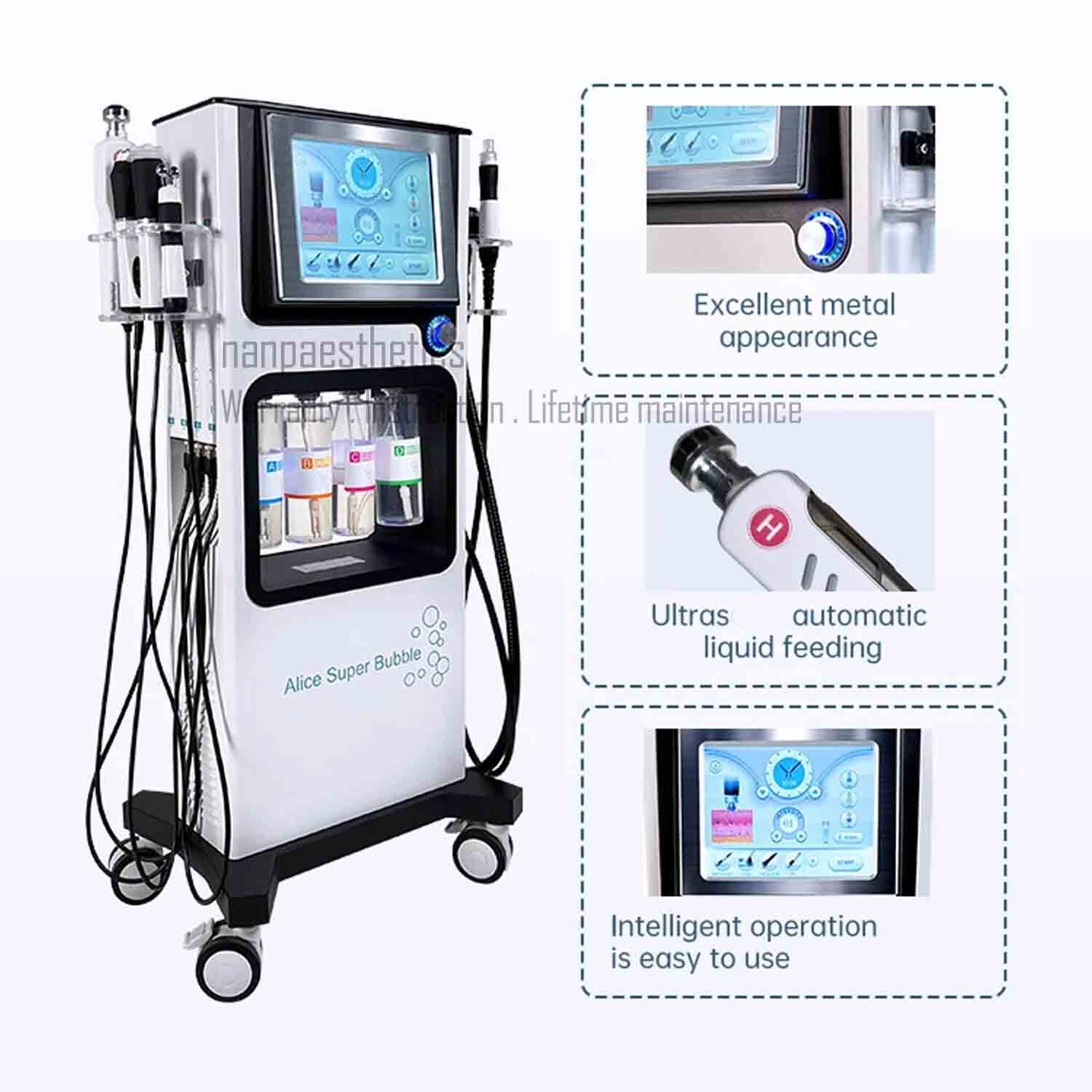 7in1 Water Dermabrasion Hydra Machine Deep Clean Skin Care Facial Spa RF Ge-neo