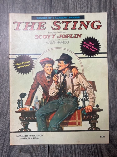 The Sting Movie Sheet Music featuring the music of Scott Joplin 1974 MCA Music
