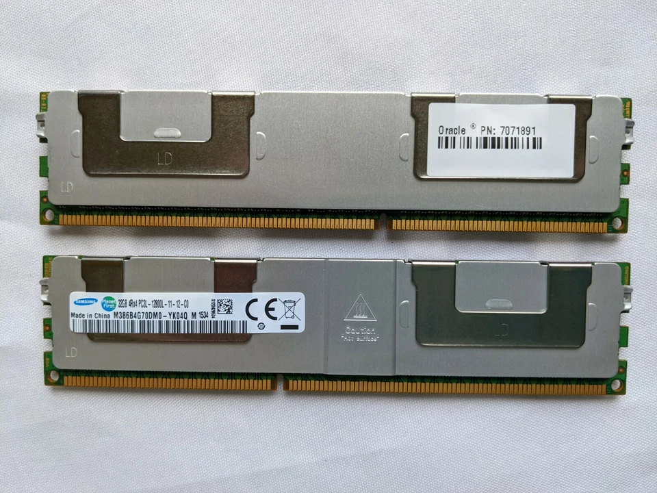 SUN Oracle 7106548 32GB DDR3L-1600/PC3L-12800 1.35V Load Reduced DIMM 7071891 - Image 3 of 3