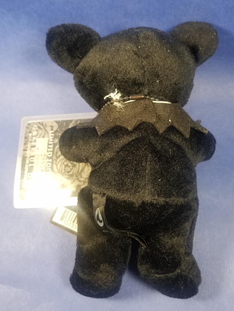 Grateful Dead Bean Bear BLACK PeteR Plush Toy March 25, 1991 29950
