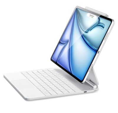 ESR iPad Air 13 Inch Case Keyboard(M2, 2024), Easy-Set Floating Cantilever Stand