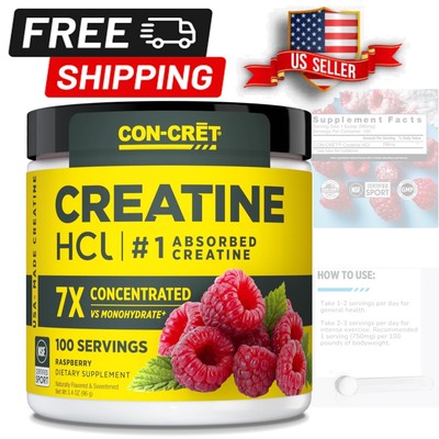 Raspberry Creatine HCl Powder | 7X Concentrated | NSF Certified Energy Booster