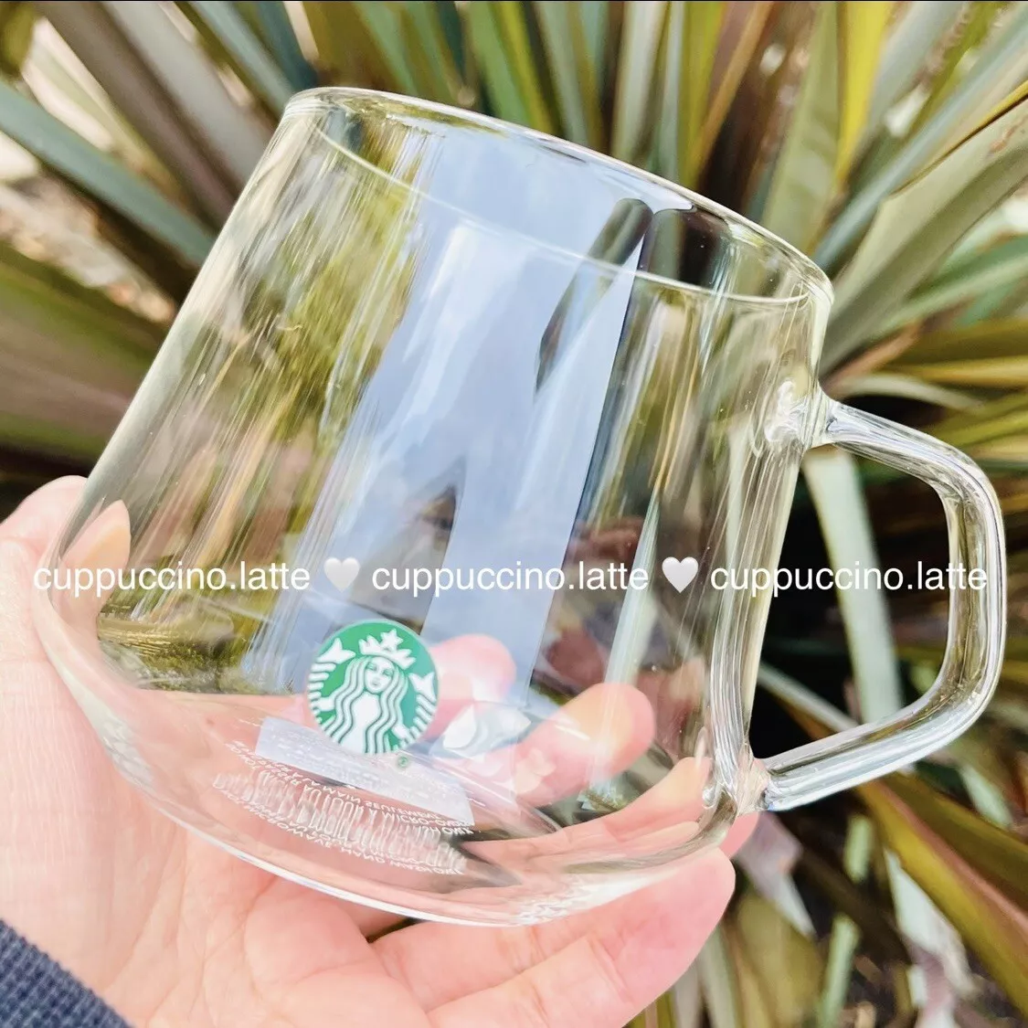 Starbucks glass 2024 coffee mug
