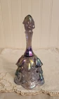 Fenton Vintage Temple Bell Lilac Purple Iridescent Lily Of The Valley Flowers