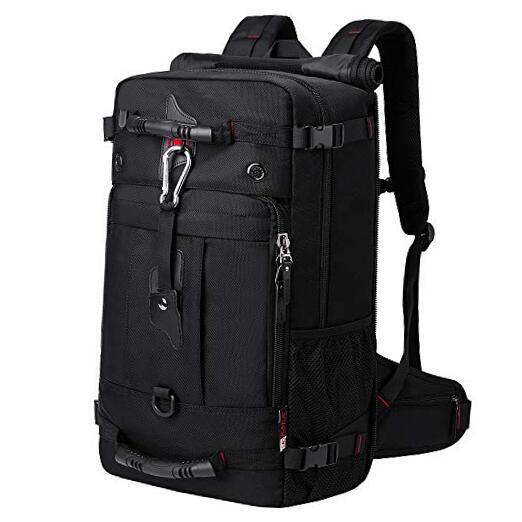 Travel Backpack, Carry On Backpack Durable Convertible Duffle 22.5inch L-black-image