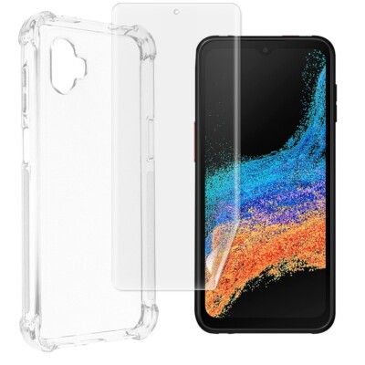 2in1 Hydrogel Screen Protector Silicone Case f Samsung Galaxy XCover 6 Pro G736B