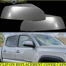 For 2016-2023 Toyota Tacoma REPLACEMENT Mirror COVERS W/TSH  ID6 SILVER SKY
