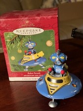 Vintage Hallmark Keepsake Ornament  Robot Parade Series 2  2001  UFO