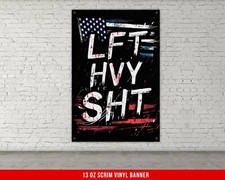 Motivational Gym Banner - Large Wall Art for Home Exercise Decor