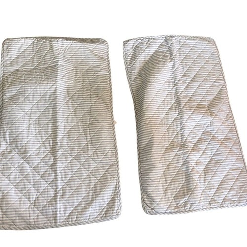 Tommy Bahama Home REVMAN Island Blue White Stripe King Pillow Shams Cotton Luxe - Picture 4 of 5