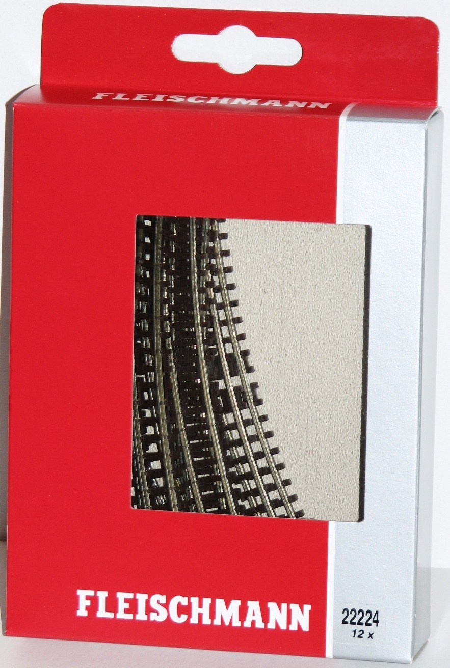 Fleischmann Schwarz/Silber N Gleis (Ohne Bettung) 22224 G (Spur N) - Bild 7