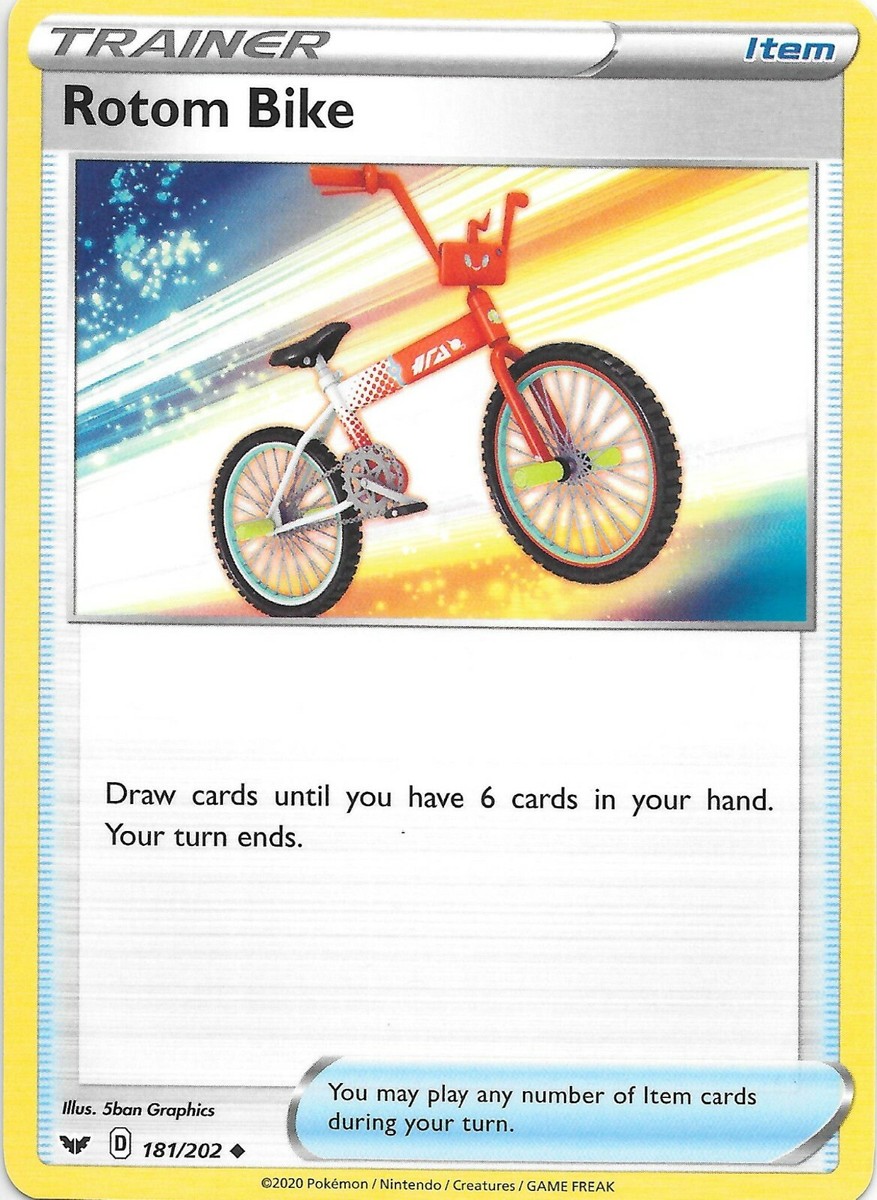 ROTOM BIKE (2X) 181/202 Sword & Shield POKEMON TRAINER Card MINT
