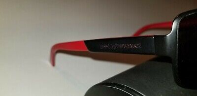 Emporio Armani EA 2002 3001/87 Matte Black & Red Frame, Grey Emporio Armani EA 2002 3001/87 Matte Black & Red Frame, Grey