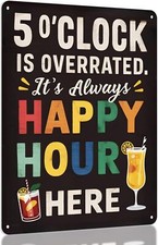 Funny Metal Bar Sign - Humorous Wall Decor for Home Bar, Man Cave Accessories, a