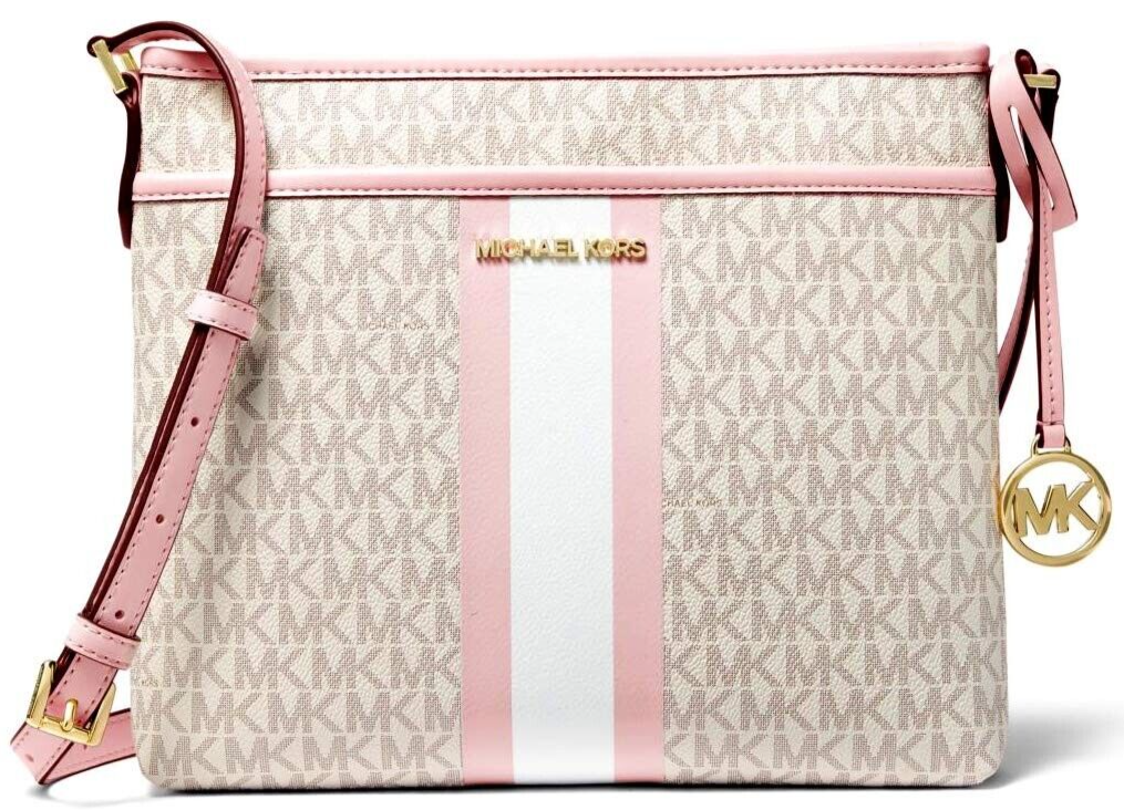 Michael Kors Bedford Small Crossbody Bag Powder Blush Signature