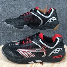 Hi Tec Shoes Mens 12 3D Squash Racquetball Sneakers Black Lace Up Round Toe NEW