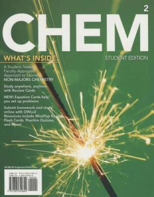 CHEM2: Chemistry in Your World (with LMS Integrated OWLv2 Printed Access  - GOOD