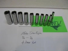 Matco Silver Eagle tools 1/4 drive DEEP sockets sold each NEW! sae