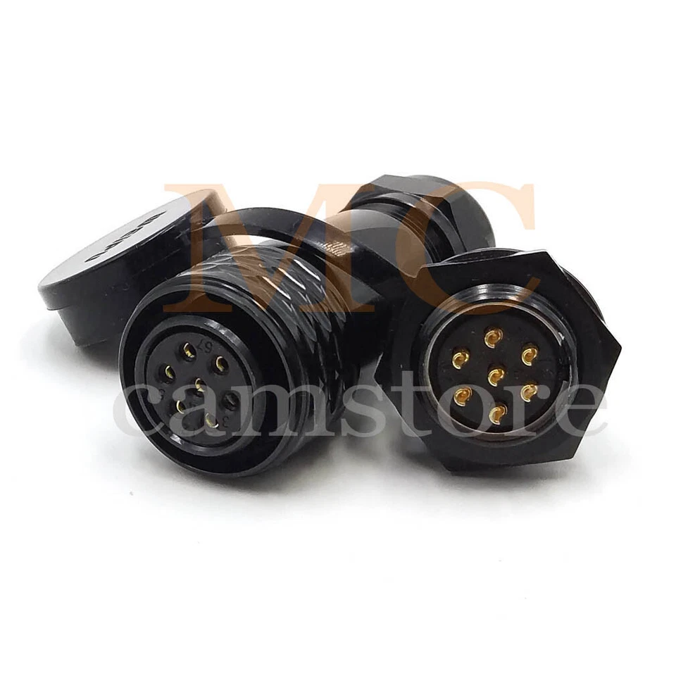 SA20 7pin waterproof Connector,WEIPU SA2010/S7B SA2012/P7B 7 wire awg 14 Plug - Image 3 of 4