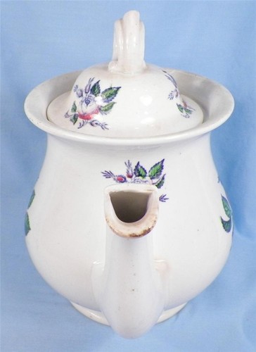 Briar Rose Teapot Tea Pot Semi Porcelain Antique Nice Display AS IS - Picture 9 of 12