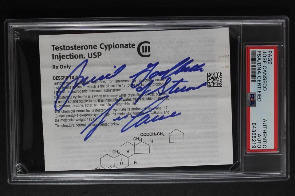 Jose Canseco Signed Godfather of Steriods Autographed JUICED Phamplet RARE PSA - Image 4 of 4