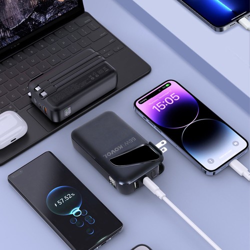 66W Power Bank 50000mAh USB Typ C PD Telefon komórkowy Laptop Zewnętrzna bateria Bateria Dodatkowa bateria - Zdjęcie 15 z 17
