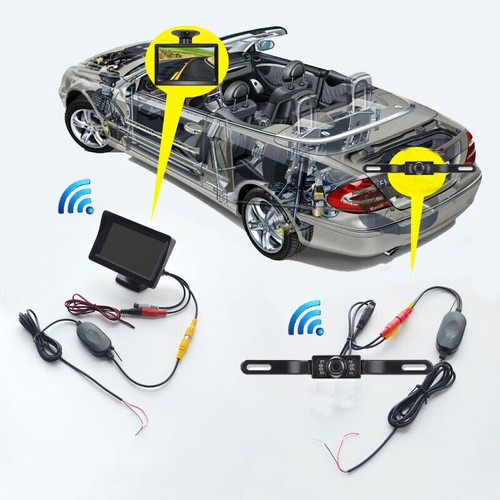 License Plate IR Night Reversing Backup Camera +Wireless 5" Color LCD Monitor - Picture 21 of 24