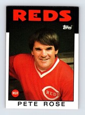 Pete Rose - 1986 Topps - #741 - Cincinnati Reds - HoF All-Star