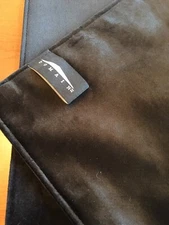 Domain Black Soft Silky MicroMink Table Runner Reversible