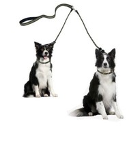 Double Dog Leash Tangle-Free,Adjustable,Durable 2 Dogs,Comfortable Padded Handle