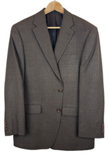 Lauren Ralph Lauren Men's Blazer Sport Coat Size 42R Brown Wool/Silk Two Button