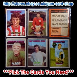 *PICK THE CARDS YOU NEED* G A&BC 1972 FOOTBALL CARD GAME *PICK THE CARDS YOU NEED* G A&BC 1972 FOOTBALL CARD GAME
