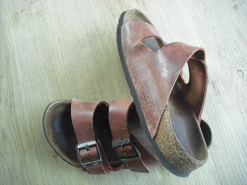 Birkenstock Arizona 36 normal Softfootbed Leder Antikleder Rot, gerne getragen u - Bild 2 von 4