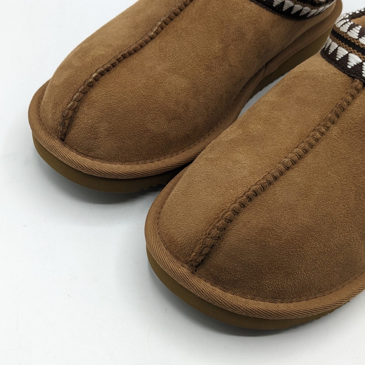 Kirkland Sign. Brown Tan Suede Shearling Slip-On Loafers for Men/Ladies Size 8/9 Kirkland Signature Men main image 2