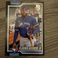 2026 Topps Series 1 Celebration Vladimir Guerrero Jr. Black Dugout Peeks /10