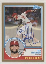 2018 Topps Update 1983 Topps Design Auto Gold 30/50 Pat Neshek #83A-PN Auto 0c6