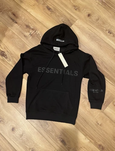 Felpa con cappuccio uomo Fear of God Essential nera taglia media